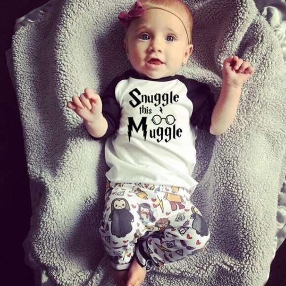 Girl girls boy boys baby toddler Harry Potter top shirt pants magic wizard new - Picture 4 of 4